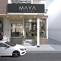 Thiết kế cửa hàng trang sức MAYA DIAMOND sang trọng, đẳng cấp